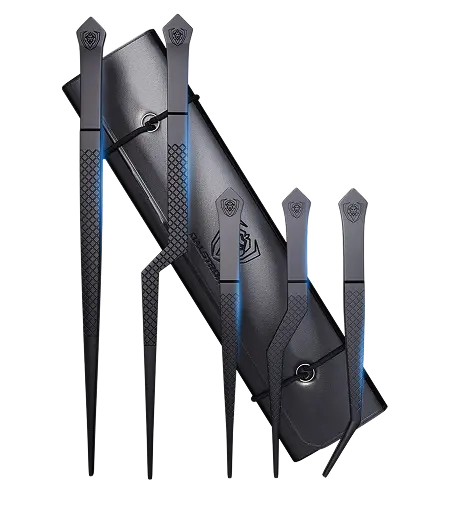 5 Piece Plating Tweezers Set 