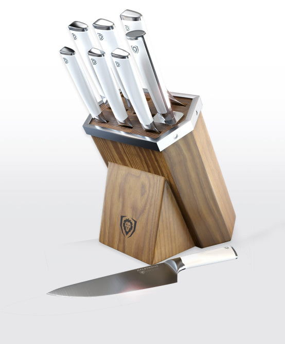 Vanquish Series _ 8-Piece Knife Block Set | White Handle | Vanquish Series | NSF Certified | Dalstrong © _ 1