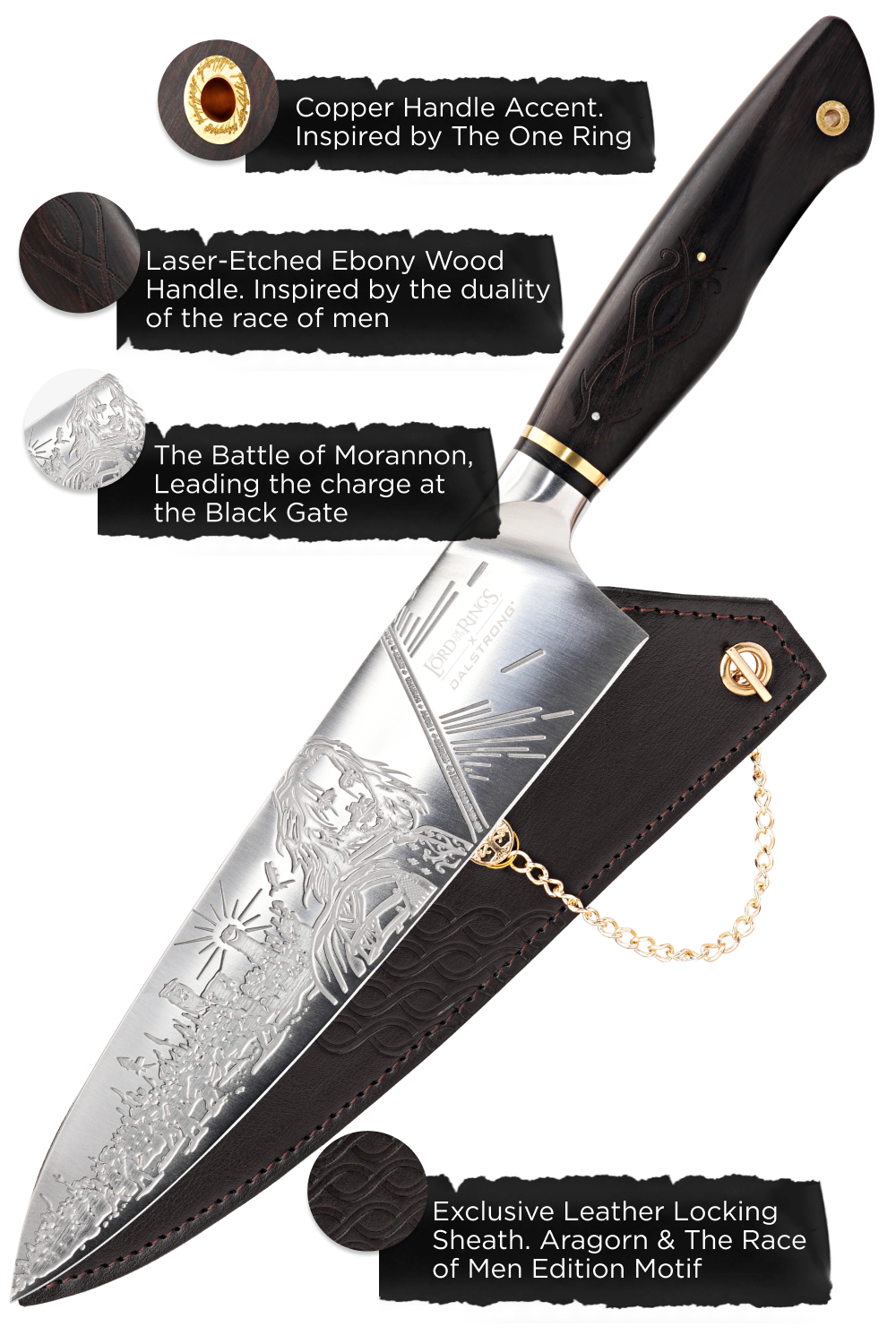 Chef Knife 8" | Lord of the Rings™ Edition | Dalstrong ©