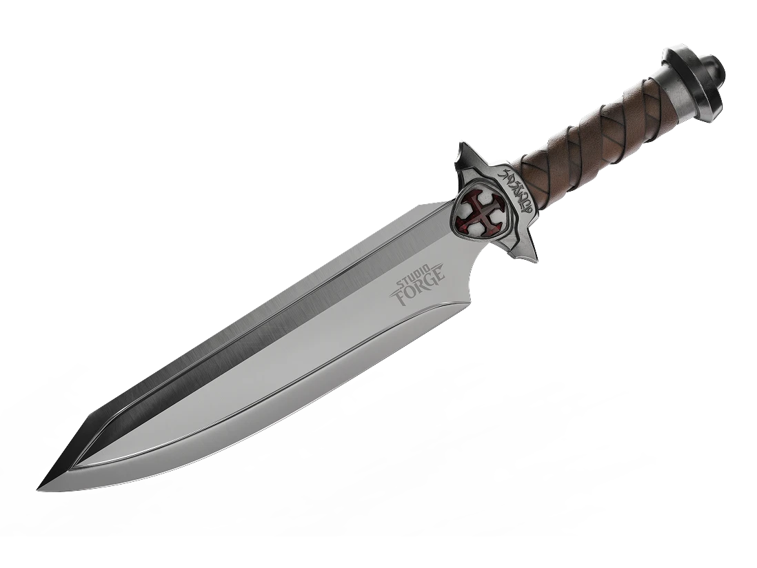 Masters of The Universe™ x StudioForge™ | CASTLE GRAYSKULL™  EDITION: Blade of Eternia™ | 8” Collector’s Chef Knife & Display Stand