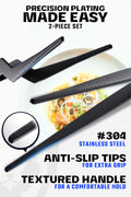 2 Piece Tweezers Set