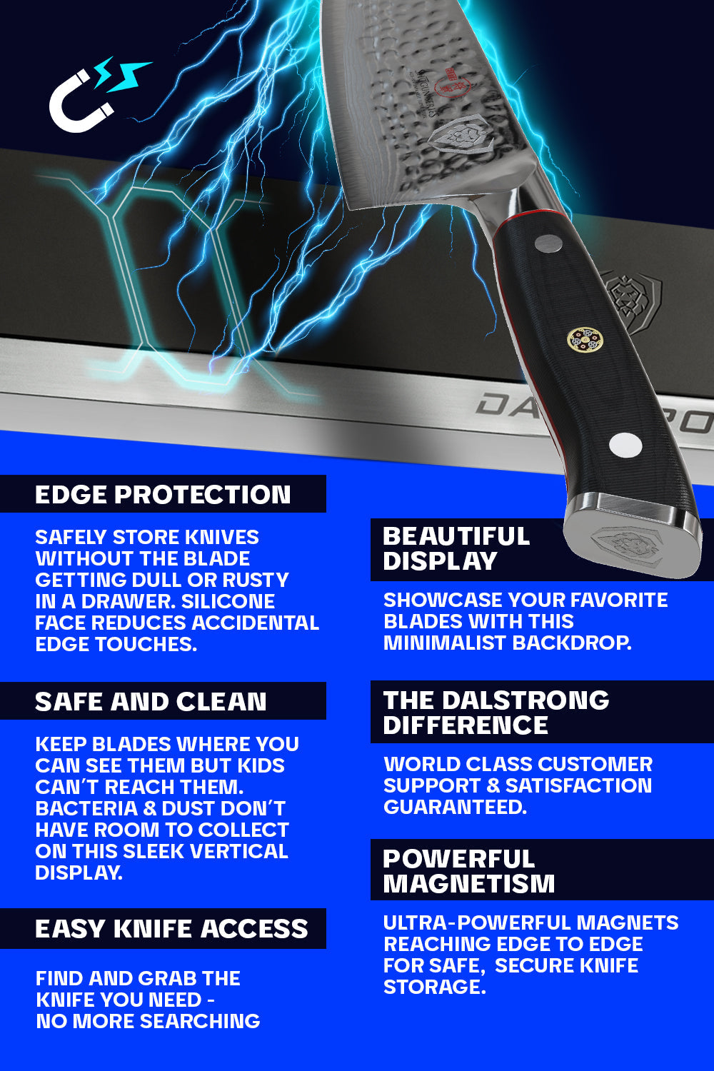 Magnetic Bar Silicone | Wall Knife Holder | Dalstrong © 7