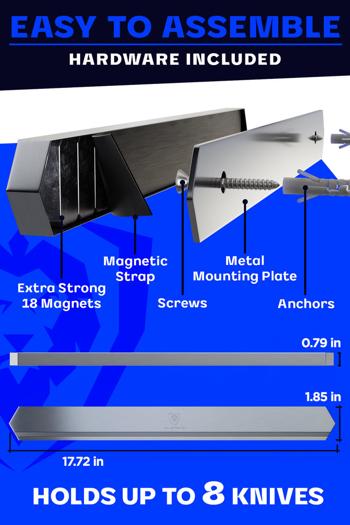 Magnetic Bar Stainless | Wall Knife Holder | Dalstrong © 8