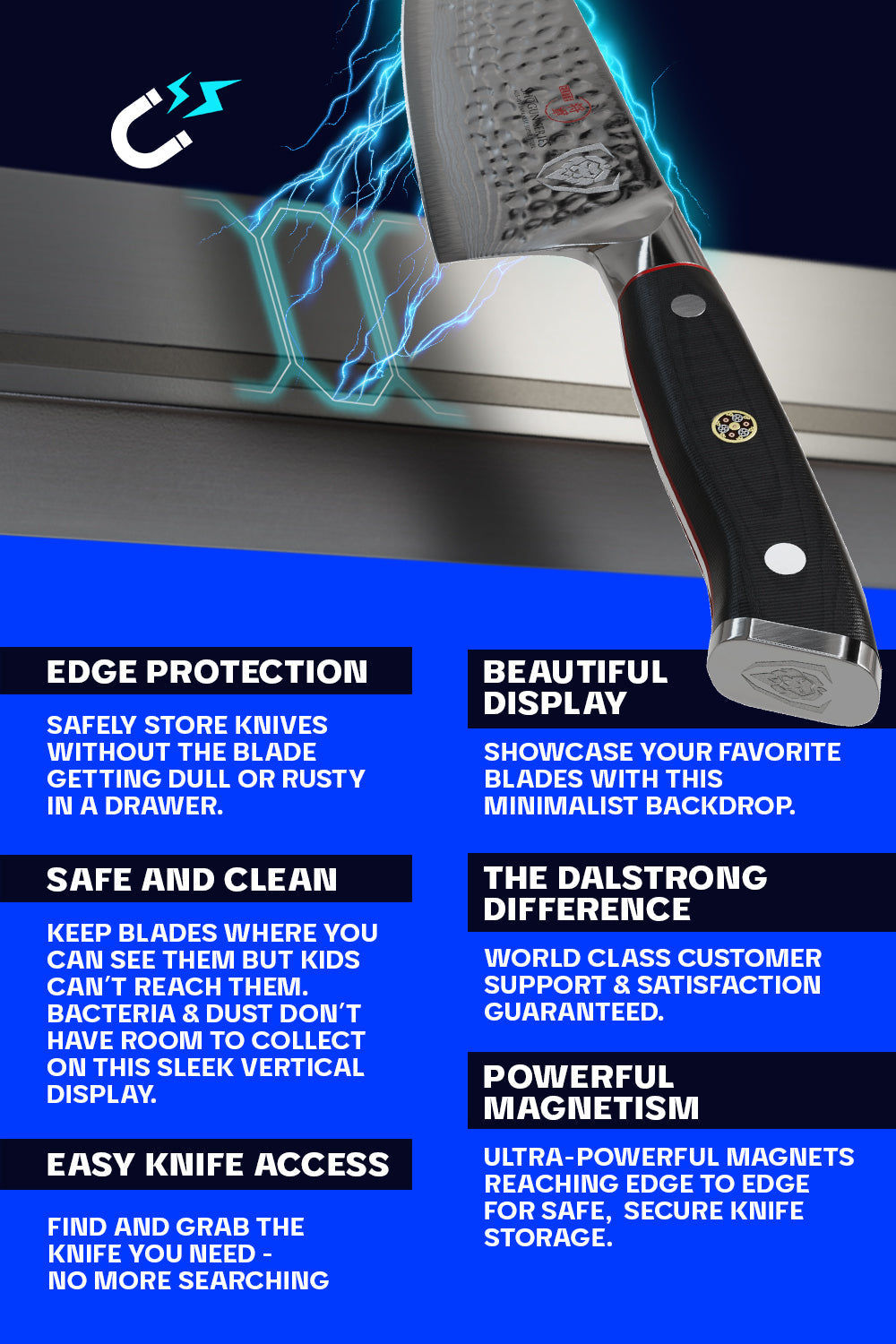 Magnetic Bar Stainless | Wall Knife Holder | Dalstrong © 7