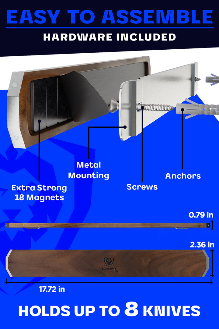 Magnetic Bar Walnut | Wall Knife Holder | Dalstrong © 8
