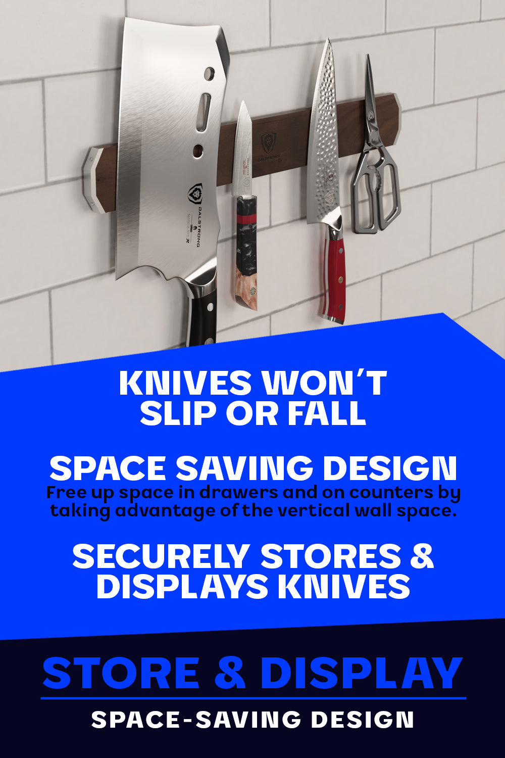 Magnetic Bar Walnut | Wall Knife Holder | Dalstrong © 9