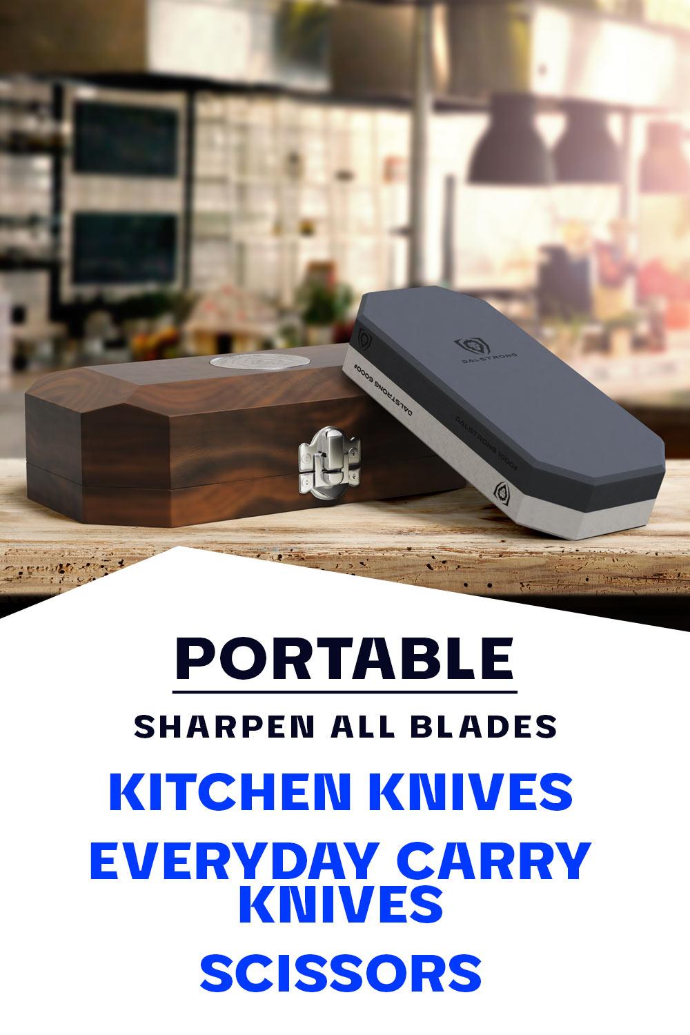 Knife Sharpening Whetstone Set - Includes Dual 1000/6000 Grit Stone with  Anti-Slip Bamboo Holder, Pocket Size Stone, 140/320 Grit Pebble Axe