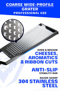 Professional Coarse Wide Cheese Grater