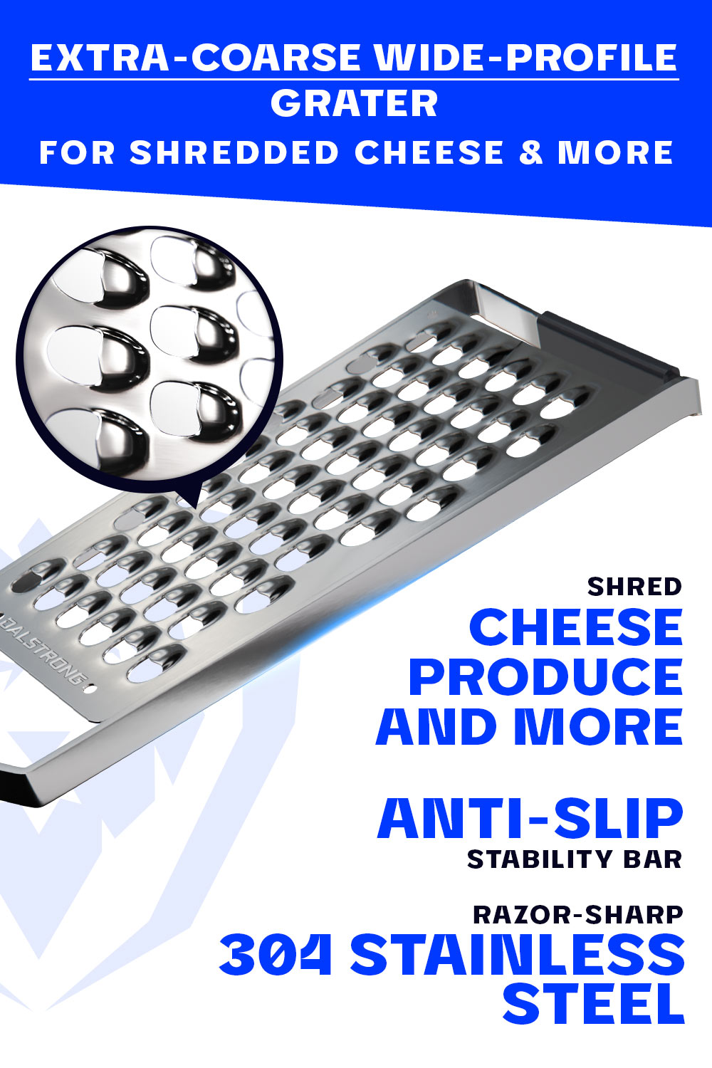 Endurance® Deluxe Cheese Grater