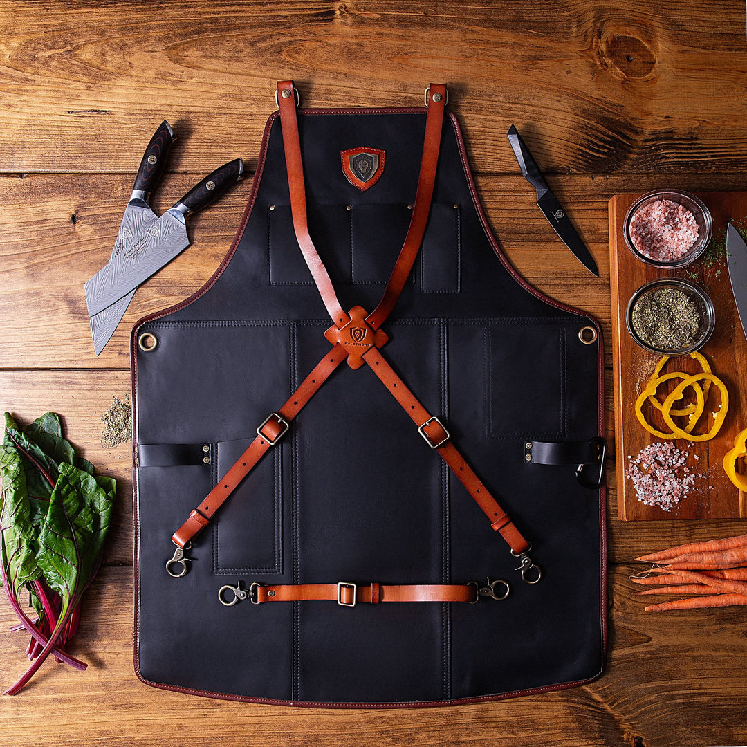 The Culinary Commander | Top-Grain Leather | Professional Chef's Kitchen Apron | Dalstrong © - 5