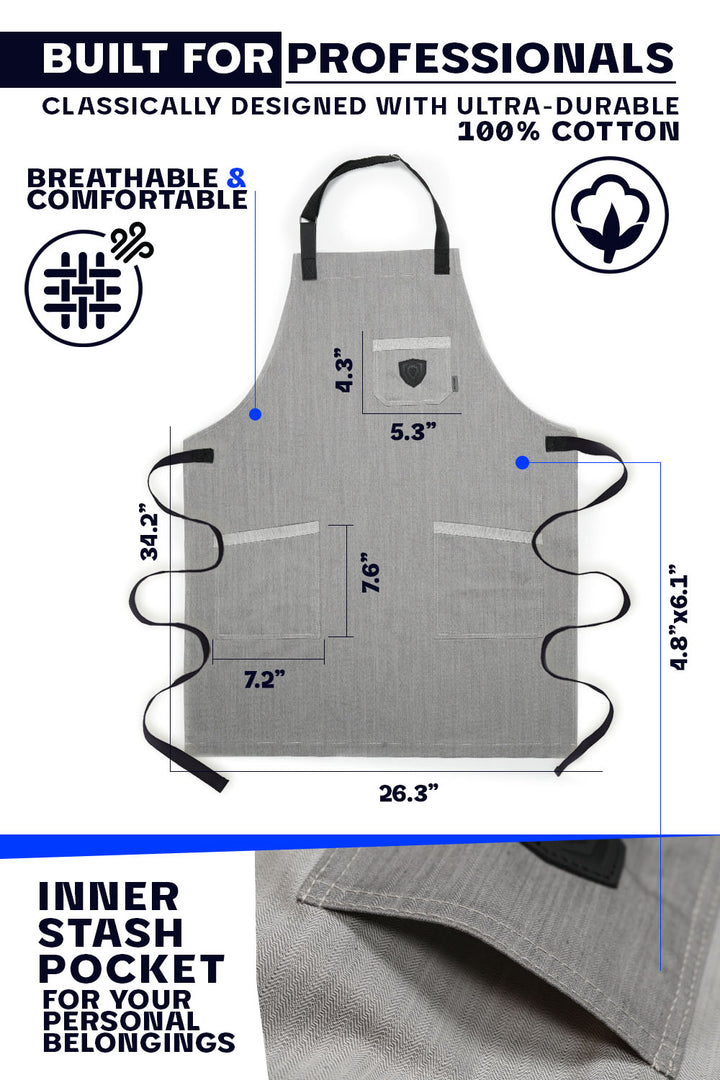 Dalstrong the gandalf professional chef's kitchen apron specification.