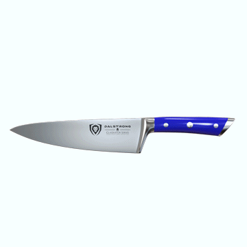 Chef's Knife 8" | Blue Handle | Gladiator Series | NSF Certified | Dalstrong © 11