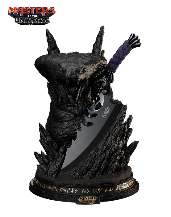 SNAKE MOUNTAIN™ EDITION: The Blade of Havoc™ _ Masters of The Universe™ x StudioForge™ | SNAKE MOUNTAIN™ EDITION: The Blade of Havoc™ | 8” Collector’s Chef Knife & Display Stand _ 1
