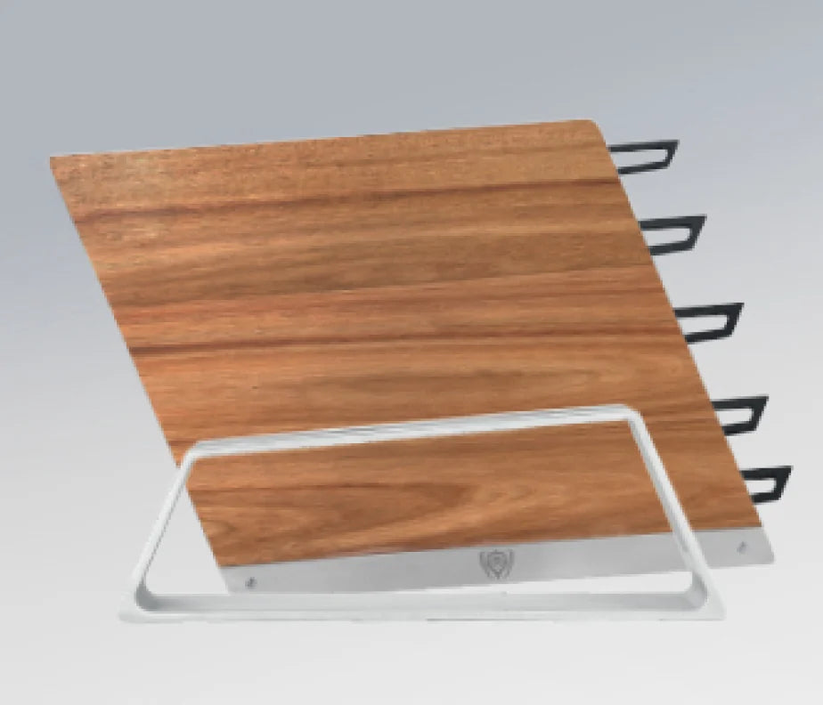 <h6>Two ways to stand, two ways to reach.</h6><p>Set the block vertically for top access, or lay it horizontally for side access. Lift, rotate, re-seat. It takes seconds.</p>