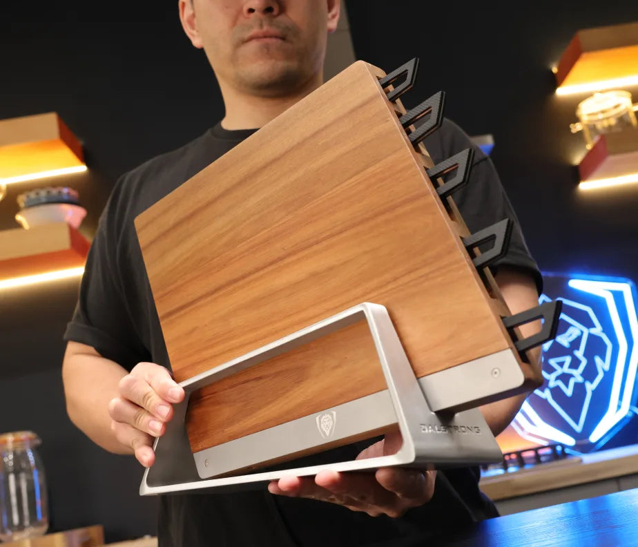 <h6>The essential knife block, without the bulk.</h6><p>Arro exists for kitchens where counter space is the real constraint, and for cooks who want what sits out on display to look as considered as everything else they chose.</p>