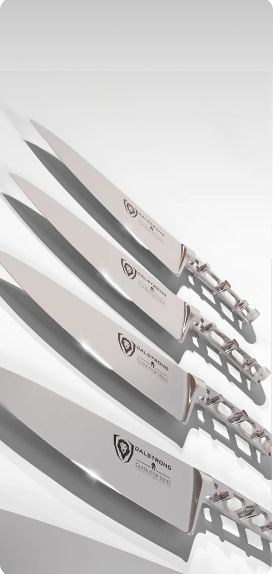 <h6>Sharpness, resilience, lasting reliability.</h6><p>Everything you need in a blade. Dalstrong Diamond Detailing (D3™) brings your blade to its sharpest possible edge.</p>