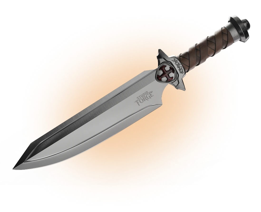 Masters of The Universe™ x StudioForge™ | CASTLE GRAYSKULL™  EDITION: Blade of Eternia™ | 8” Collector’s Chef Knife & Display Stand