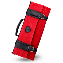 12oz Heavy Duty Canvas & Leather | Crimson Red | Nomad Knife Roll | Dalstrong ©