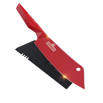 Chef & Cleaver Hybrid Knife 8" | The Crixus | Shadow Black Series | RED Edition | Dalstrong ©