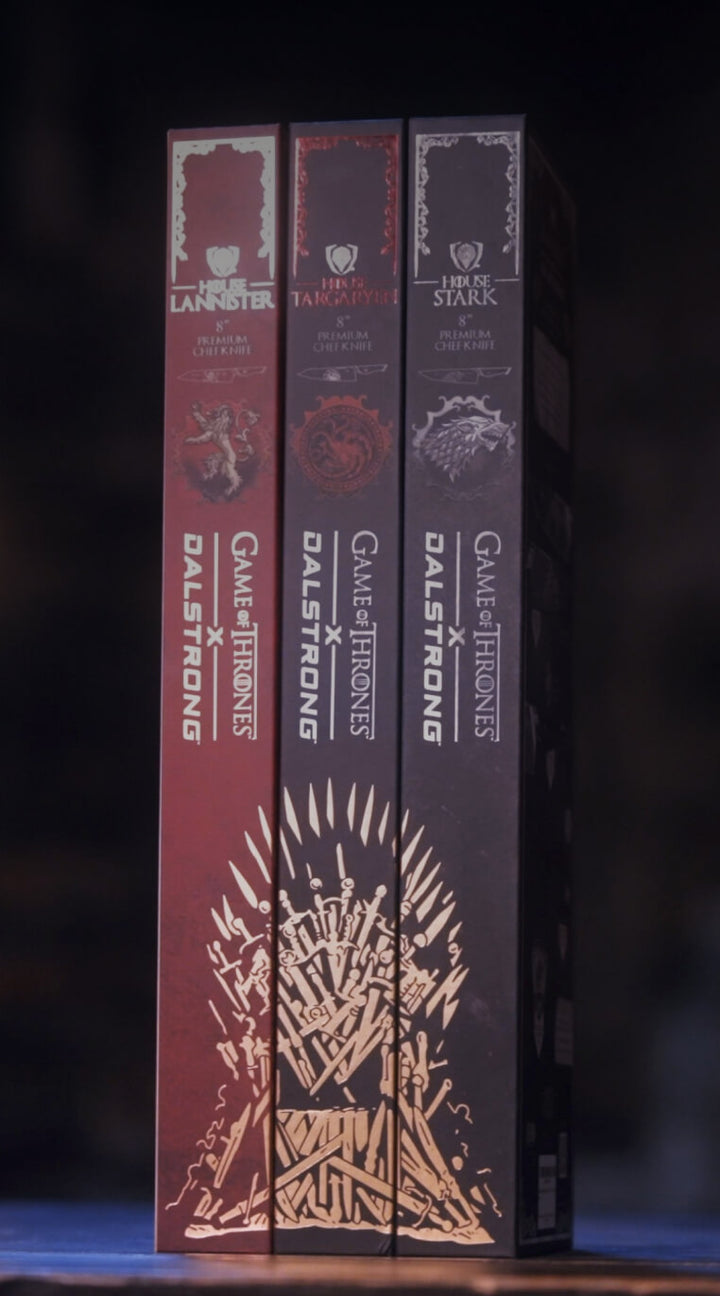 Game of Thrones™  Bundle | House Stark™  & House Lannister™  & House Targaryen™  8" Chef Knives