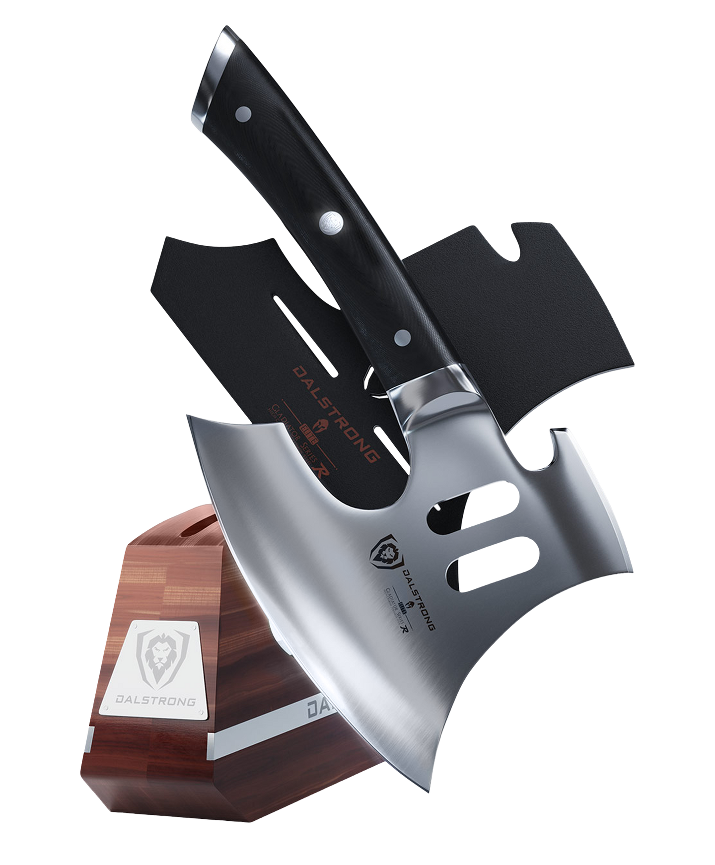 Meat Chopper 8" with Acacia Wood Stand