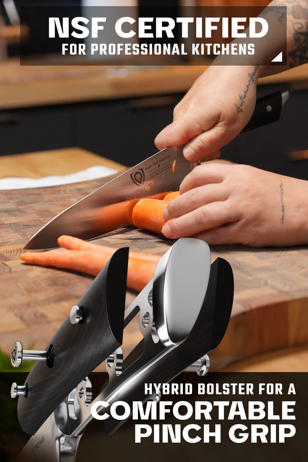 Chef's Knife 10" | Gladiator Series | NSF Certified | Dalstrong ©