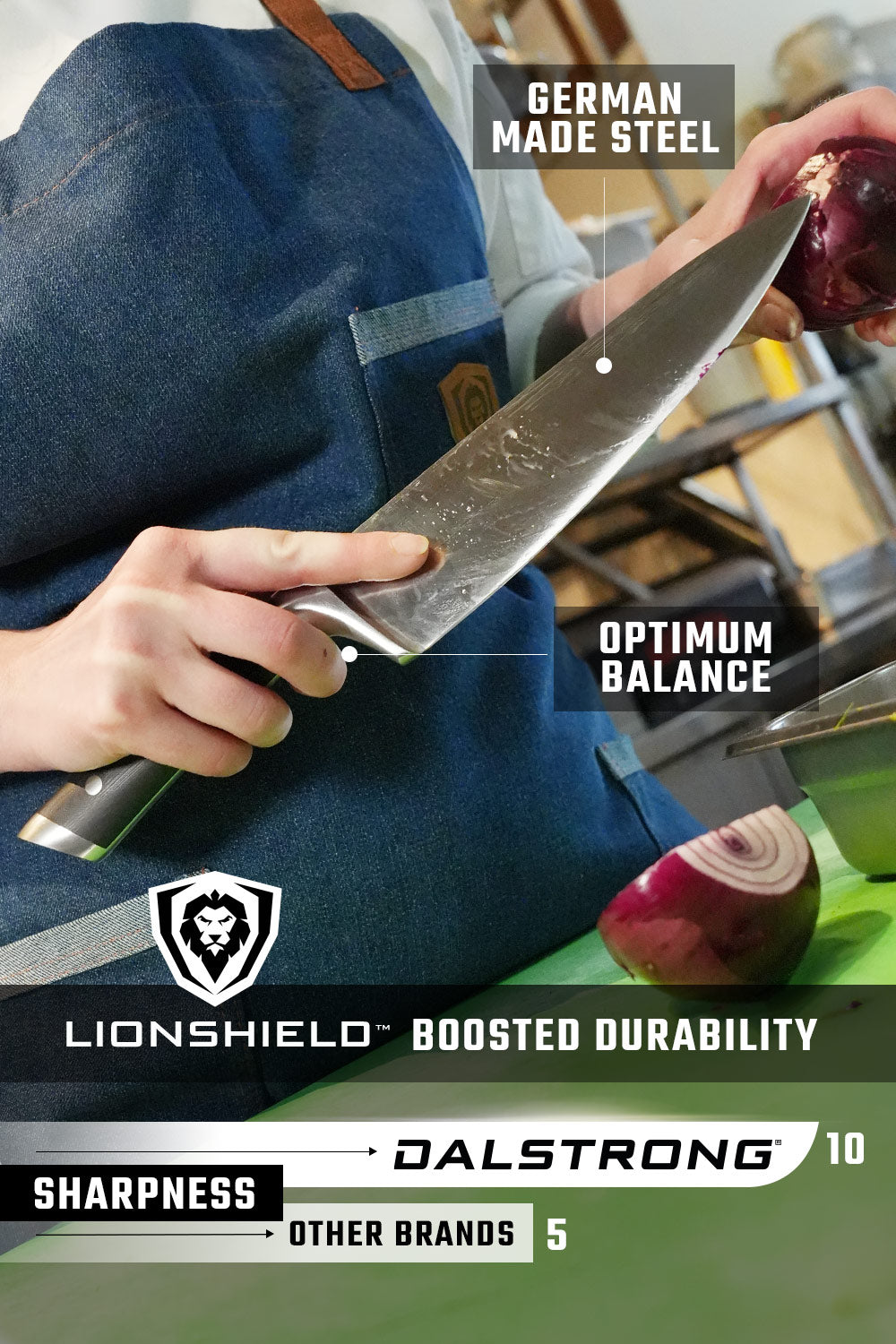 Chef's Knife 10" | Gladiator Series | NSF Certified | Dalstrong © - 6