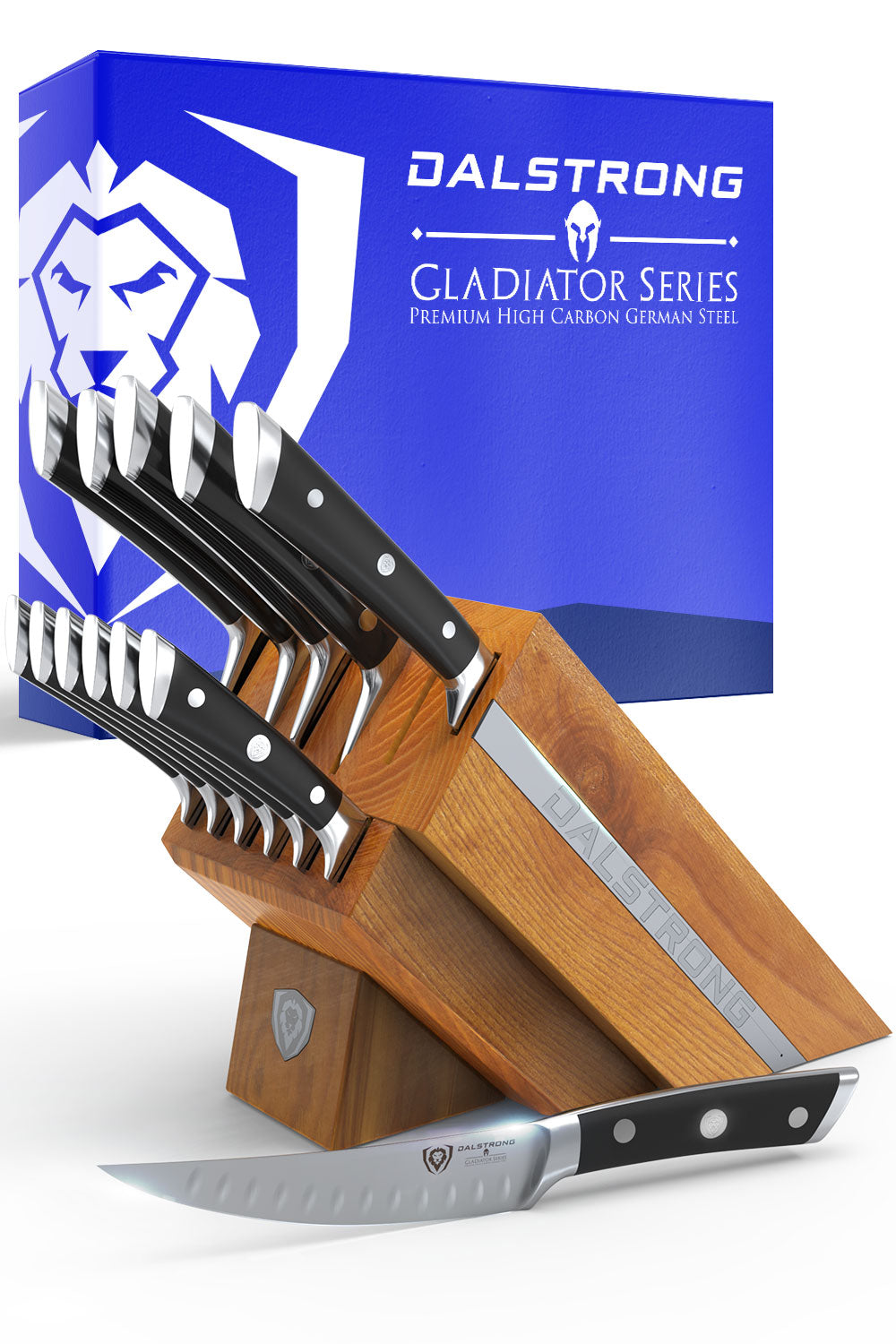 12-Piece Block Set | Black Handles | Gladiator Series | NSF Certified | Dalstrong ©