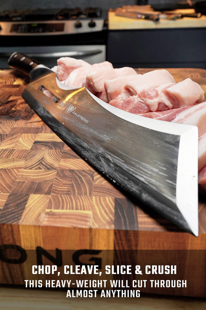 Annihilator Meat Cleaver with Stand 14" | Gladiator Series | Cleaver NSF Certified | Dalstrong ©