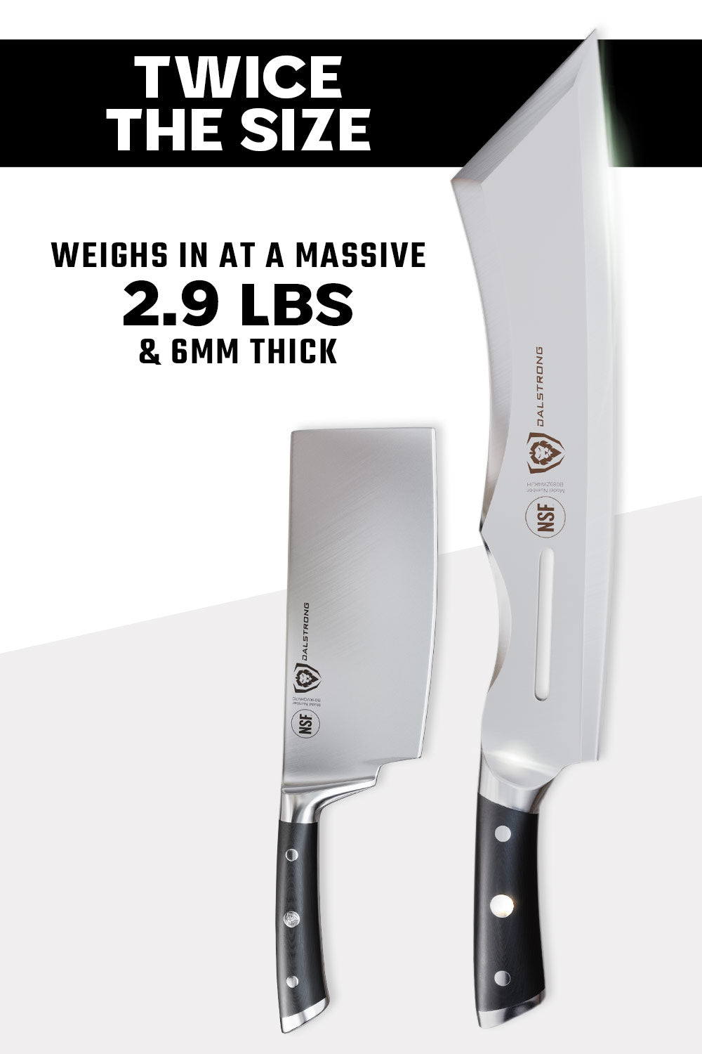 The Gladiator Bundle | 14" Annihilator Meat Cleaver with Stand + 15" Meat Tenderizer