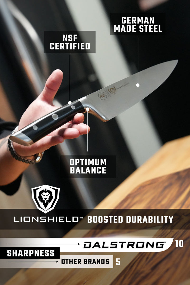 18 Piece Colossal Knife Set with Block | Gladiator Series | Knives NSF Certified