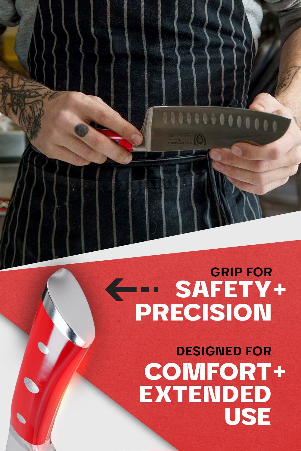 DALSTRONG Santoku Knife - Gladiator Series - German HC Steel - 7 (180mm) 