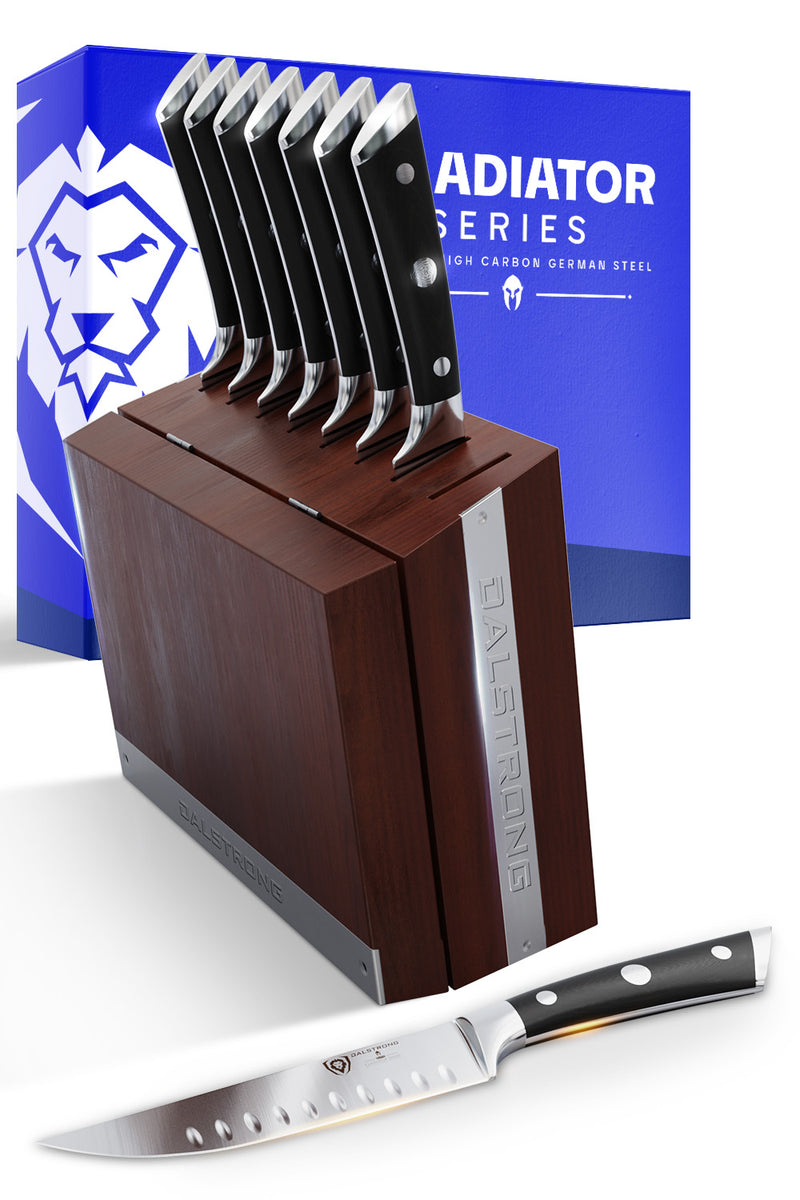 8-Piece Steak Knife Set with Storage Block