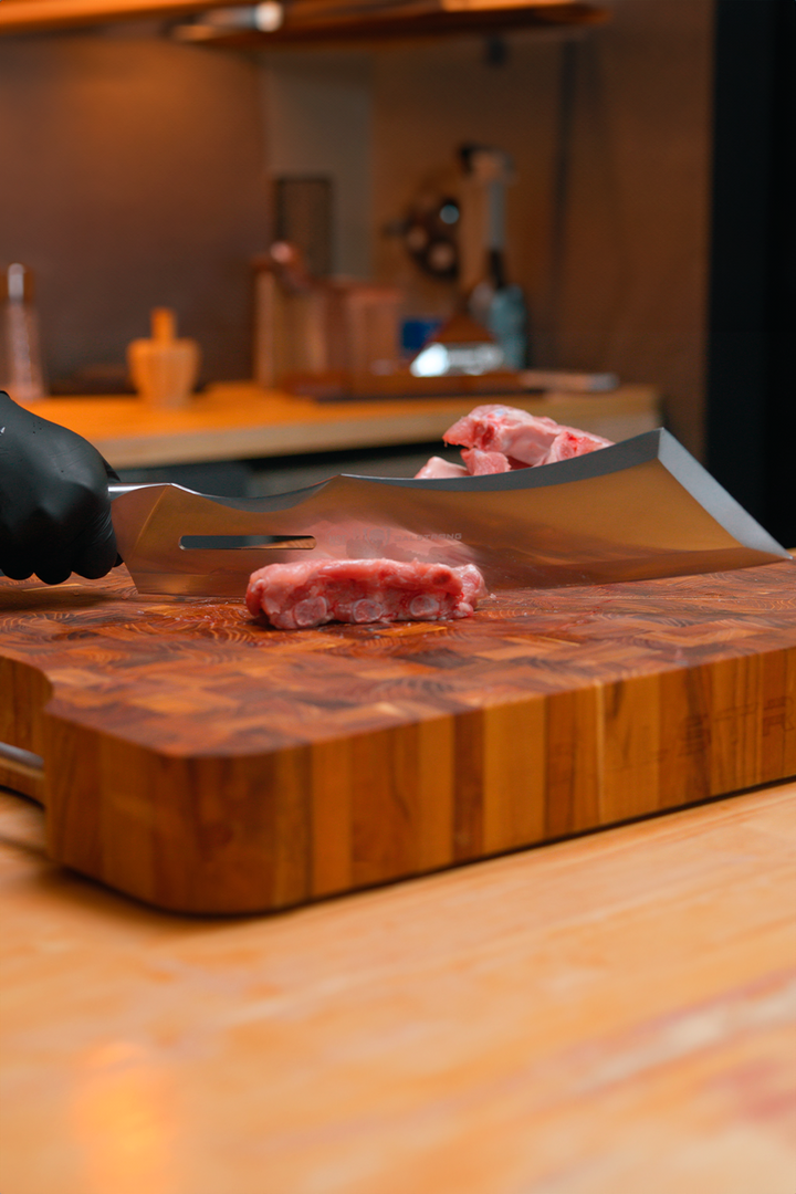 The Gladiator Bundle | 14" Annihilator Meat Cleaver with Stand + 8" Chef's Knife