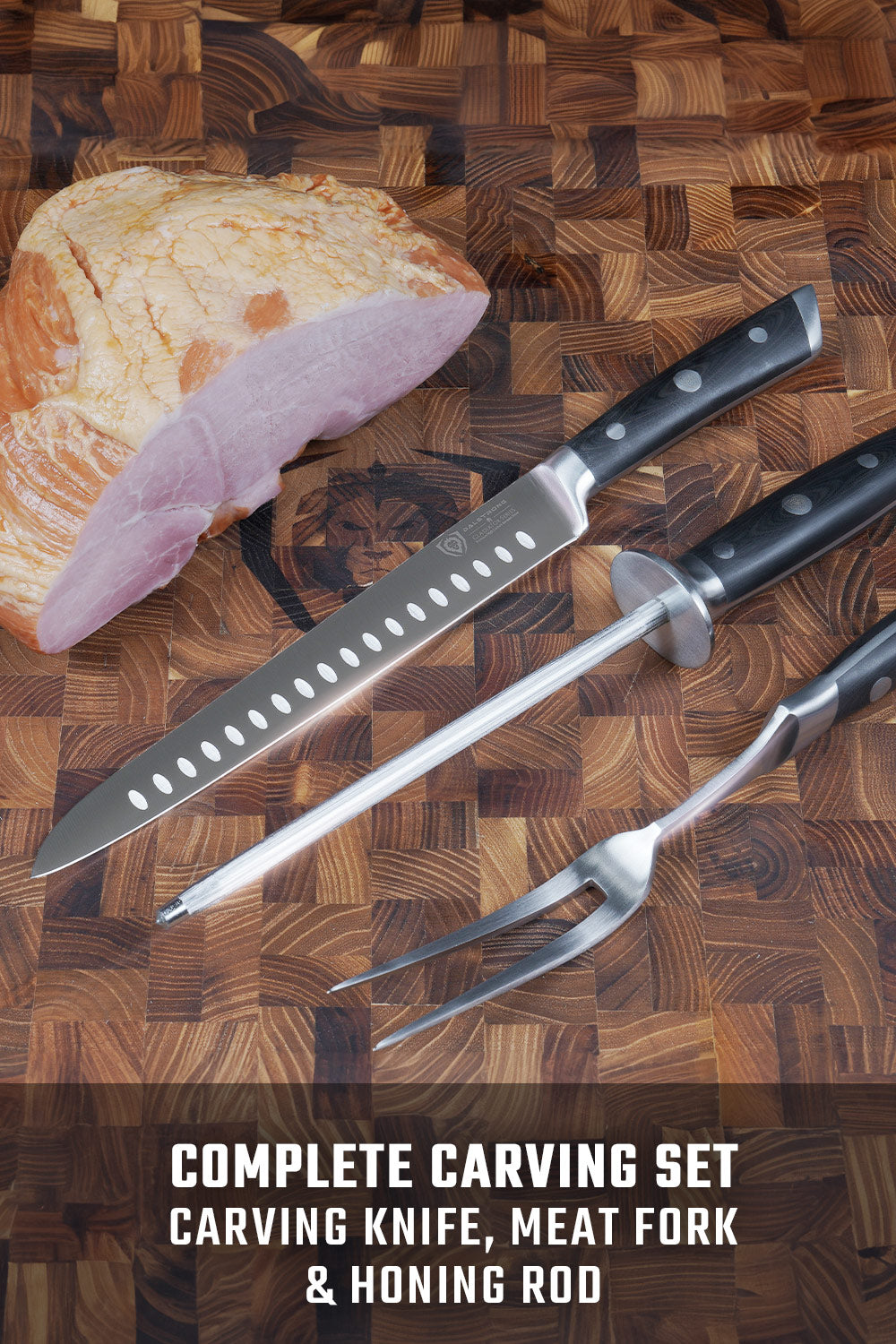 Carving Knife & Fork Set 9" | Gladiator Series | NSF Certified | Dalstrong ©