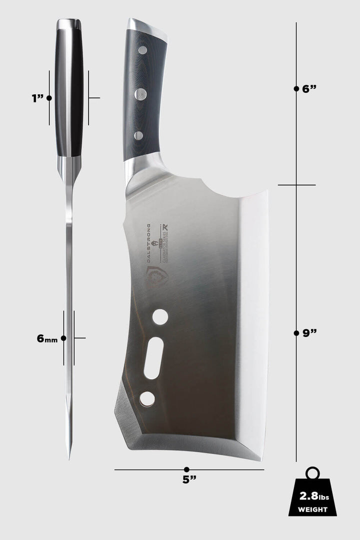 Meat Cleaver 9" with Stand | Obliterator | Gladiator Series | R | NSF Certified | Dalstrong ©