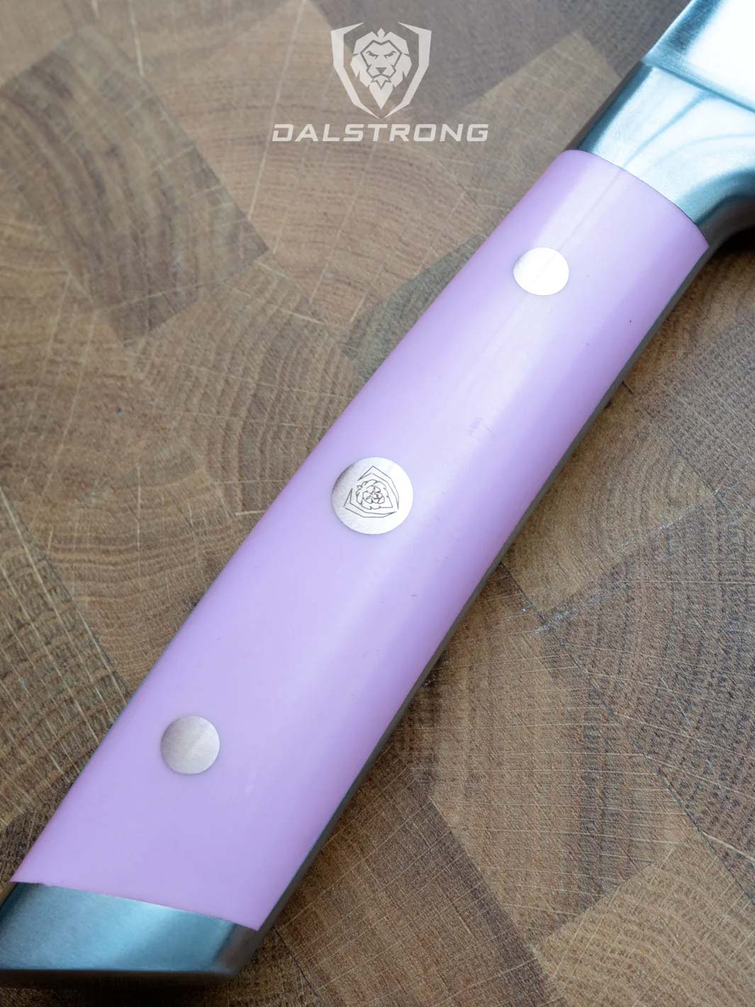 Chef Knife 8" | Lilac Handle | Gladiator Series | NSF Certified | Dalstrong © 9