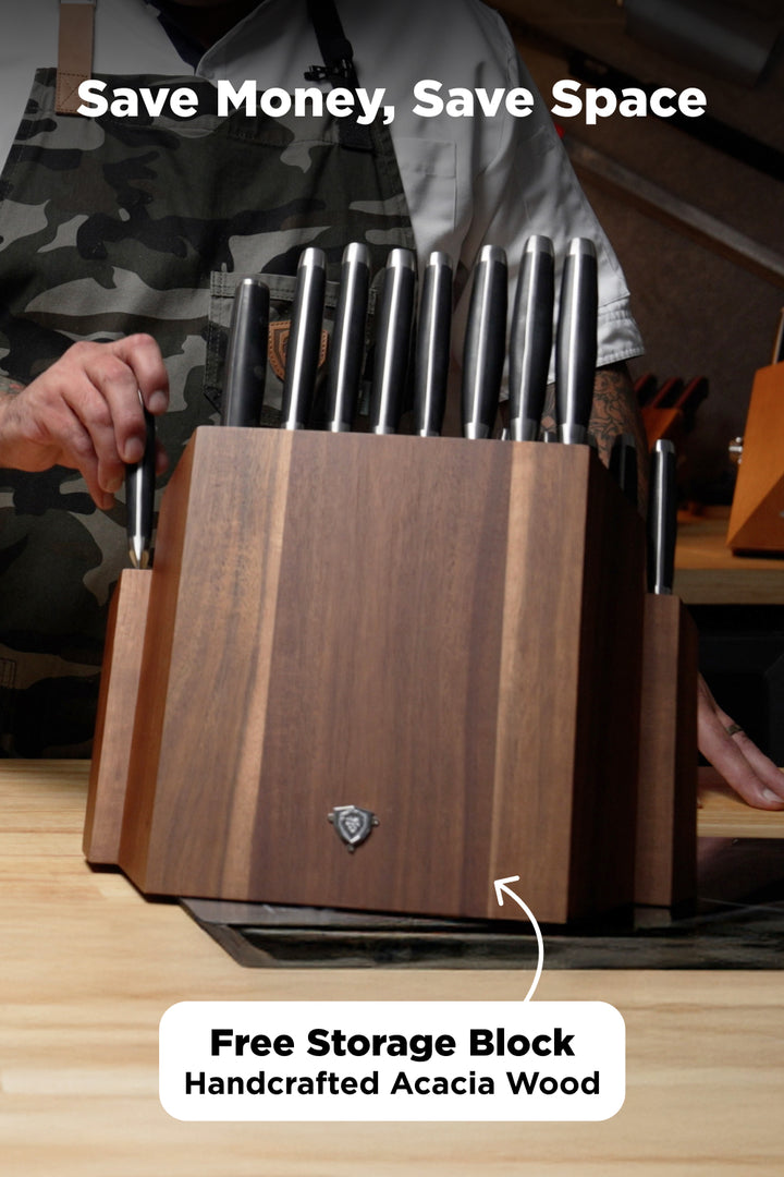 The Gladiator Bundle |  18-Piece Colossal Knife Set + Hornet Series Sharpener