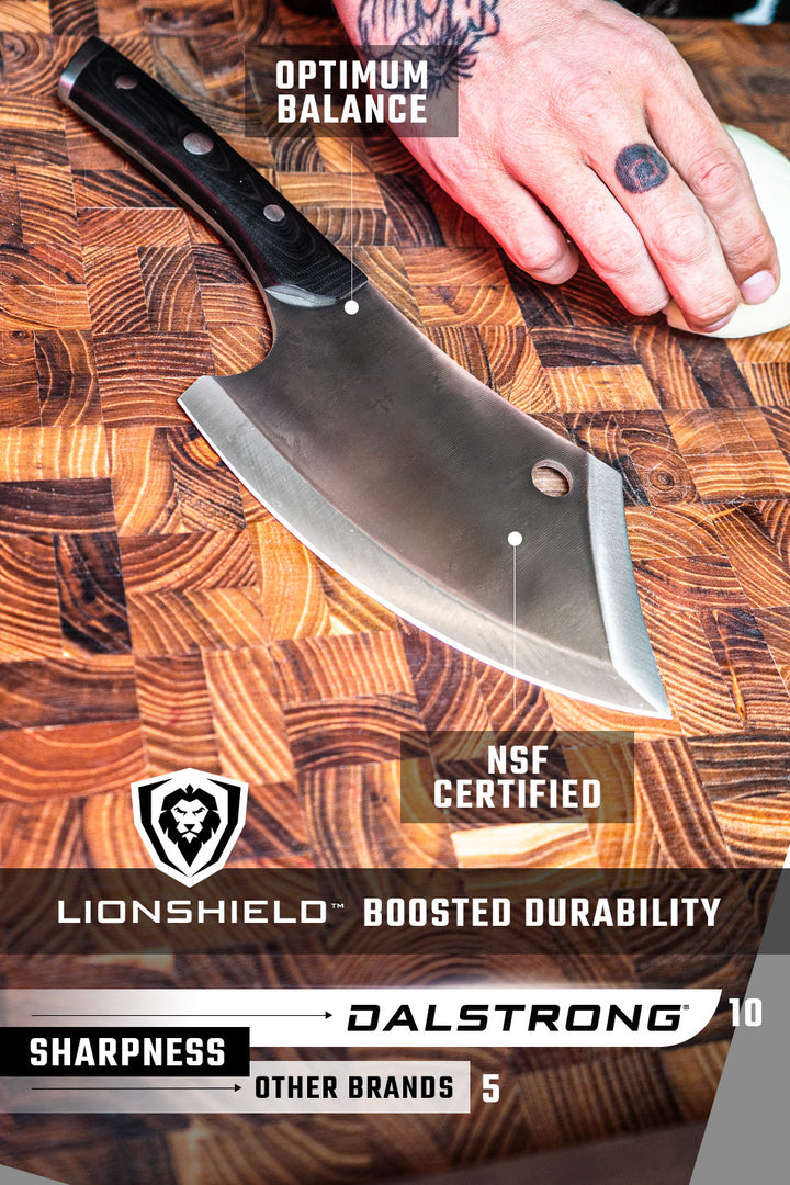 Rocking Cleaver Knife 6.5" | Gladiator Series R | NSF Certified | Dalstrong ©