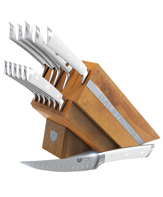 12-Piece Block Set | White Handles | Gladiator Series | NSF Certified | Dalstrong ©