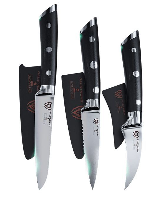 3-Piece Paring Knife Set | Gladiator Series | NSF Certified | Dalstrong ©