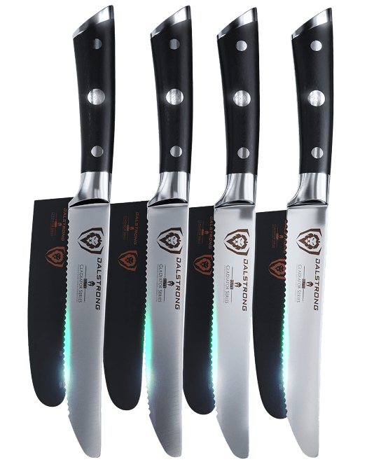 Gladiator Series _ 4-Piece Serrated Steak Knife Set | Gladiator Series | NSF Certified | Dalstrong © _ 1