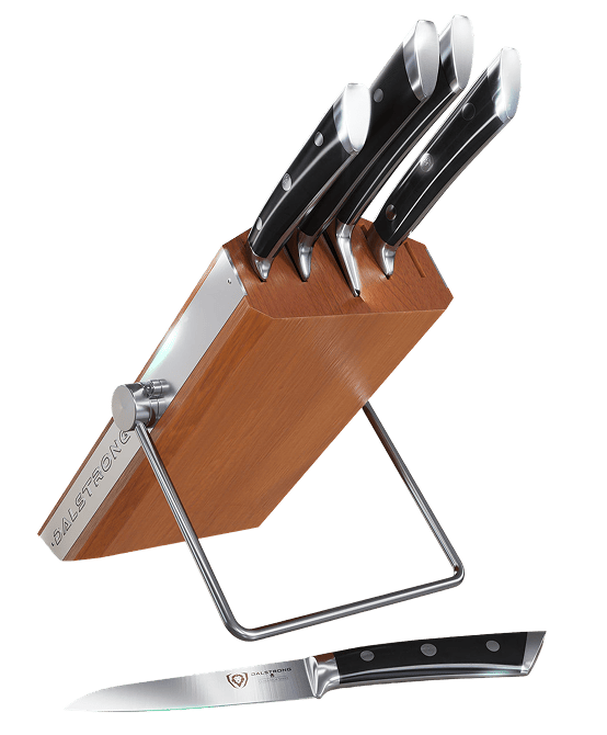 5-Piece Knife Set with Modular Block | Gladiator Series | Knives NSF Certified | Dalstrong ©