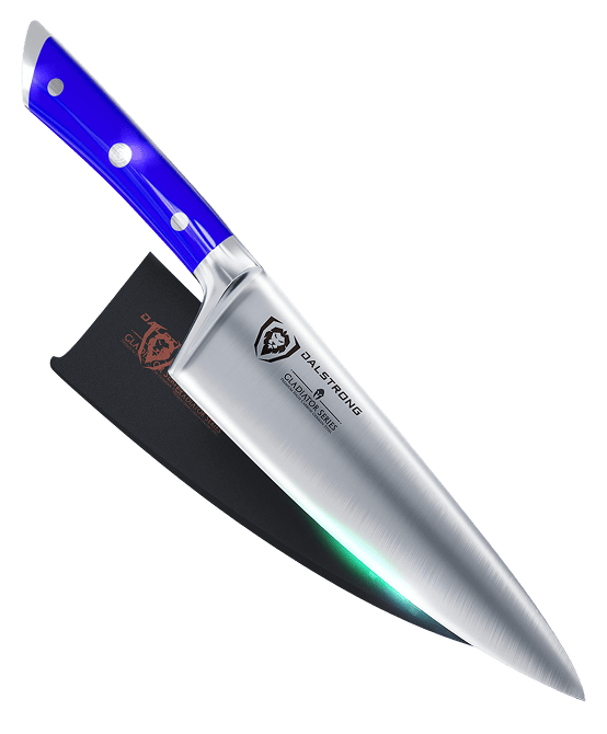 Chef's Knife 8" | Blue Handle | Gladiator Series | NSF Certified | Dalstrong ©