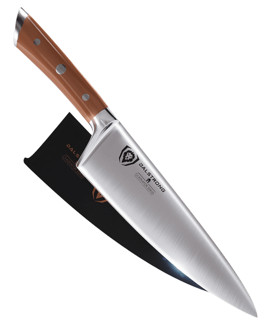 Chef Knife 8" | Orange ABS Handle | Gladiator Series | NSF Certified | Dalstrong ©