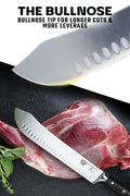 Bull Nose Butcher Knife 10"