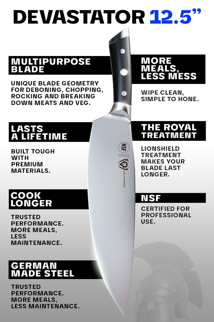 Cleaver & Butcher Knife 12.5" | Devastator | Gladiator Series | NSF Certified | Dalstrong ©