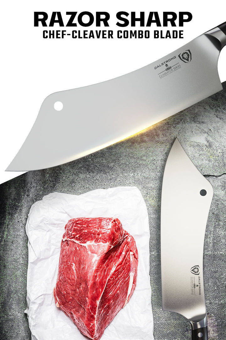 Chef's Knife & Cleaver Hybrid 12" | Crixus | Gladiator Series | NSF Certified | Dalstrong ©