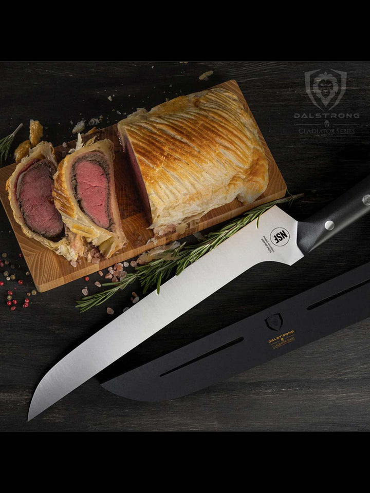 Slicing & Carving Knife 12" | Offset Blade | Gladiator Series | NSF Certified | Dalstrong © 9