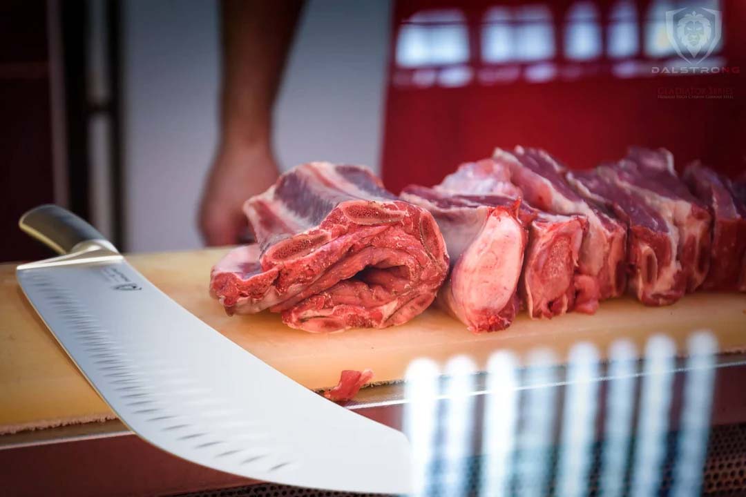 Extra-Long Bull Nose Butcher Knife 14" | Gladiator Series | NSF Certified | Dalstrong © 9